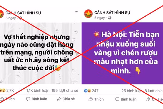 Bộ Công an cảnh báo trang mạng xã hội giả mạo lực lượng Công an nhân dân