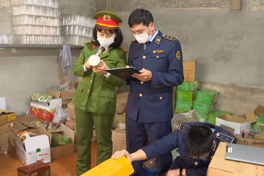 Thu giữ 1,2 tấn hạt bí, ngô sấy,... giả nhãn mác