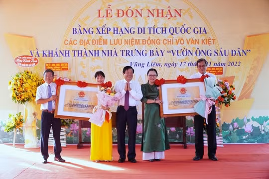 Khu lưu niệm cố Thủ tướng Võ Văn Kiệt được xếp hạng di tích Quốc gia
