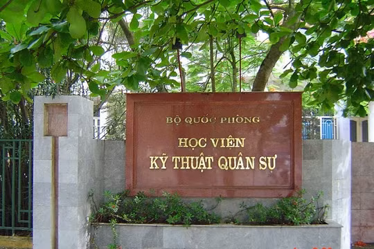 Học viện Kỹ thuật Quân sự chính thức công bố điểm chuẩn năm 2022
