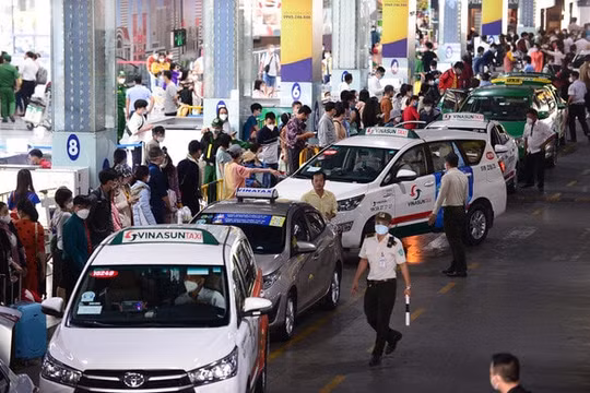 Tài xế taxi hoạt động tại cảng hàng không Tân Sơn Nhất phải có thẻ nhận diện