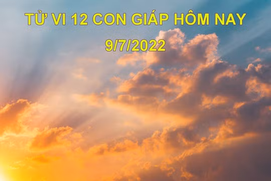 Tử vi 9/7/2022 hôm nay, thứ 7 ngày 11/6 âm lịch của 12 con giáp