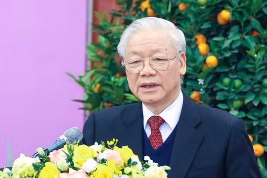 Tổng Bí thư chúc Tết lãnh đạo, nguyên lãnh đạo Đảng, Nhà nước, đồng bào, chiến sỹ cả nước