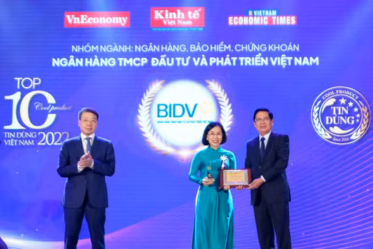 2 sản phẩm của BIDV nhận giải thưởng Tin Dùng Việt Nam 2022