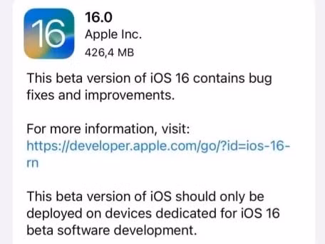Apple lên kế hoạch phát hành bản cập nhật iOS 16 Beta 6