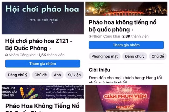 Chợ mạng nhộn nhịp bán chui pháo hoa không nổ