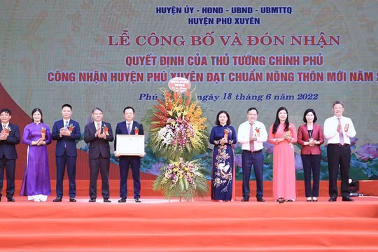 Huyện Phú Xuyên, Hà Nội: Đón quyết định công nhận huyện Nông thôn mới năm 2020