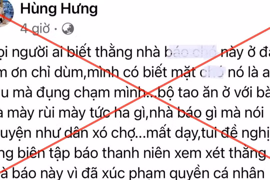 Xử phạt một giáo viên dạy lái xe vì hành vi xúc phạm uy tín, danh dự nhân phẩm phóng viên