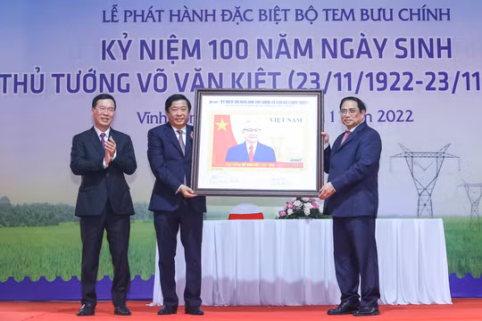 Phát hành đặc biệt bộ tem bưu chính "Kỷ niệm 100 năm Ngày sinh đồng chí Võ Văn Kiệt"