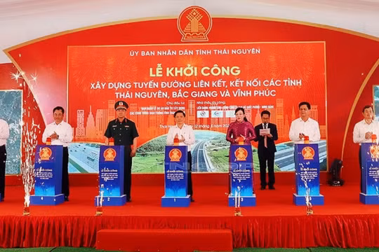 Thái Nguyên: Khởi công dự án giao thông trọng điểm kết nối các tỉnh Bắc Giang và Vĩnh Phúc