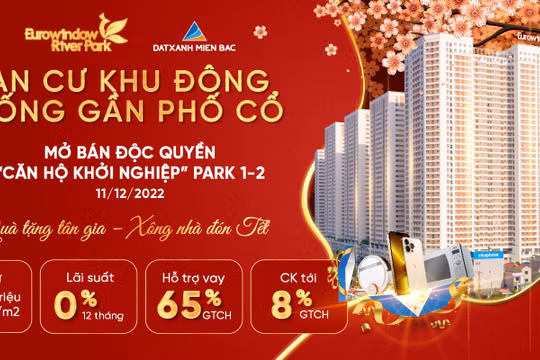 Cơ hội tậu nhà giá mềm, nhận quà tân gia trước Tết tại Eurowindow River Park
