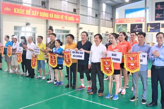 Giải bóng bàn Hội Nhà báo Hưng Yên mở rộng năm 2022 khép lại thành công