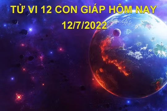 Tử vi 12/7/2022 hôm nay, thứ 3 ngày 14/6 âm lịch của 12 con giáp