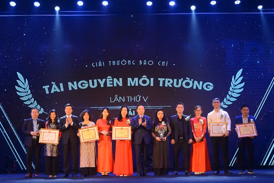 Tối nay sẽ diễn ra Lễ trao Giải thưởng Môi trường Việt Nam và Giải thưởng Báo chí TN&MT