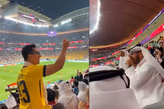 Cổ động viên Ecuador chọc giận người hâm mộ Qatar