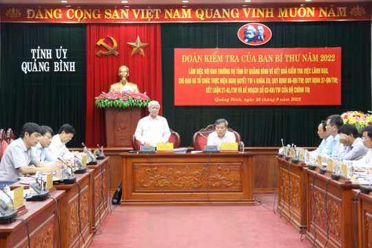 Tỉnh uỷ Quảng Bình có nhiều cách làm mới, sáng tạo, thiết thực