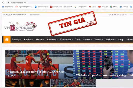 Cảnh báo trang web giả mạo cơ quan báo chí