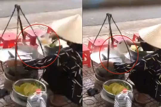 Xác minh thông tin người bán bún đổ đồ ăn thừa vào nồi đang nấu để bán lại