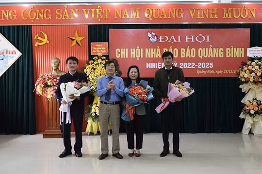 Chi hội Nhà báo Báo Quảng Bình đại hội nhiệm kỳ 2022 - 2025