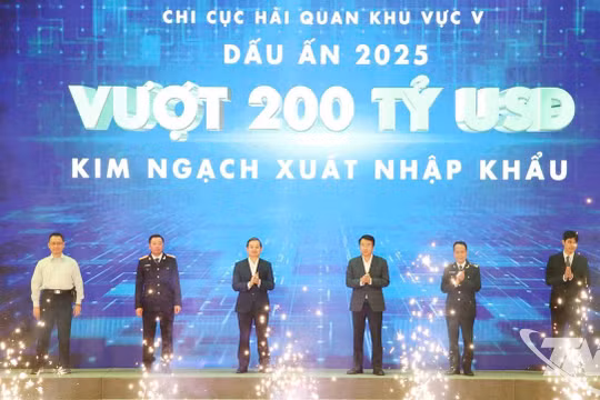 Lần đầu tiên kim ngạch xuất nhập khẩu tại Hải quan Khu vực V vượt mốc 200 tỷ USD