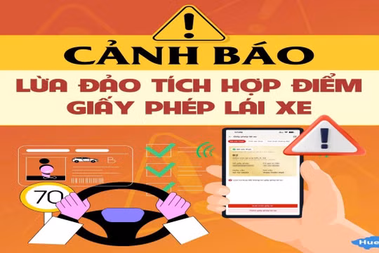 Cảnh báo lừa đảo giả danh cơ quan công an hướng dẫn tích hợp điểm giấy phép lái xe