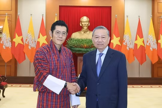 Tổng Bí thư Tô Lâm tiếp Quốc vương Bhutan