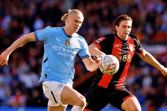 Ngược dòng thắng Bournemouth, Man City giành vé vào bán kết FA Cup