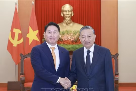 Tổng Bí thư Tô Lâm tiếp Chủ tịch tập đoàn SK, Hàn Quốc