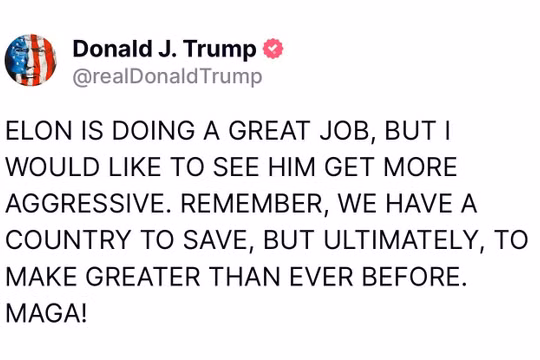 Ông Trump kêu gọi tỷ phú Musk 'quyết liệt hơn' trong việc thu hẹp bộ máy chính phủ