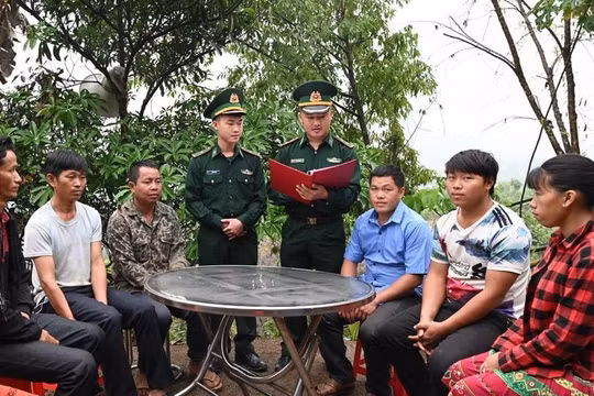 Đồn Biên phòng Mường Mươn tuyên truyền, phổ biến pháp luật cho người dân vùng biên