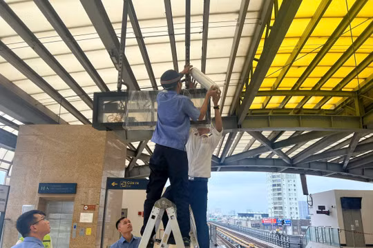 Hà Nội Metro ứng phó bão số 3, đảm bảo an toàn chạy tàu