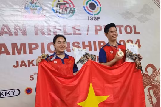 Thu Vinh, Quang Huy giành quyền vào chung kết Cup bắn súng châu Á 2025