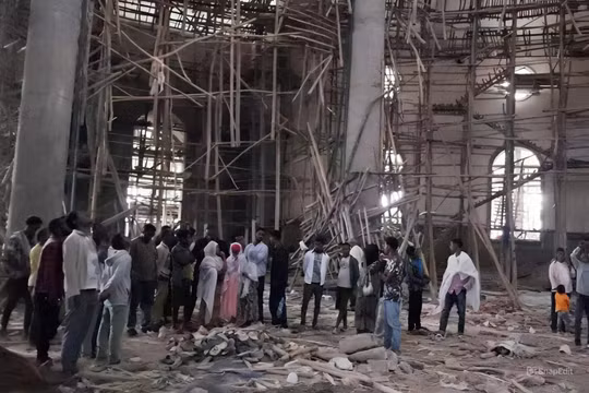 Sập giàn giáo nhà thờ khiến ít nhất 36 người thiệt mạng ở Ethiopia