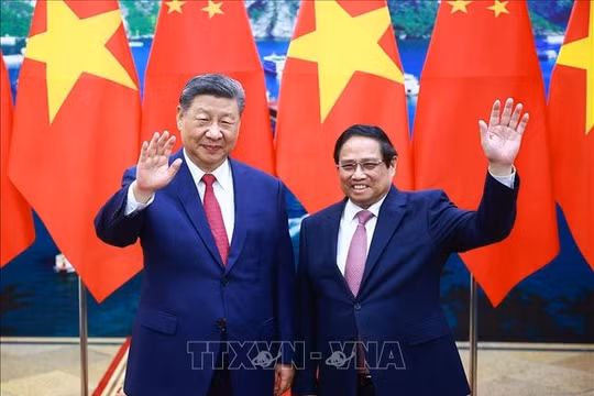 Thủ tướng Phạm Minh Chính hội kiến Tổng Bí thư, Chủ tịch nước Trung Quốc Tập Cận Bình