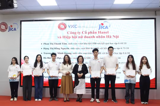 Năm thứ tư liên tiếp, Hanel tài trợ học bổng cho sinh viên Viện Phát triển nguồn nhân lực Việt Nam – Nhật Bản (VJCC)