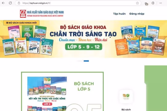 Nhà xuất bản Giáo dục Việt Nam thông báo về việc sử dụng sách giáo khoa điện tử miễn phí