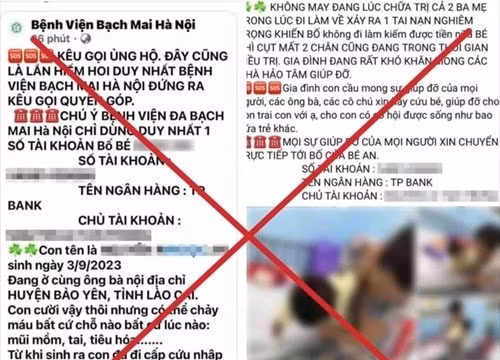 Cảnh báo thủ đoạn mạo danh bệnh viện trên Facebook để kêu gọi quyên góp, lừa đảo người dân ở Hưng Yên