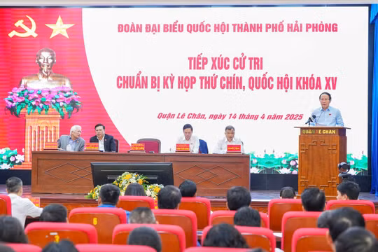 Cử tri Hải Phòng đồng tình chủ trương sáp nhập đơn vị hành chính cấp tỉnh, bỏ cấp huyện, sắp xếp lại cấp xã - phường.