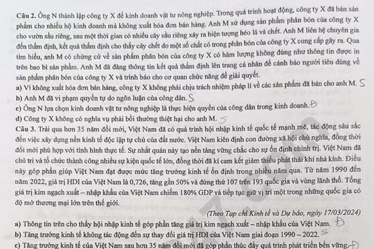 Đáp án đề thi tốt nghiệp THPT 2025 môn Lịch sử, mã đề 0832 (tham khảo)