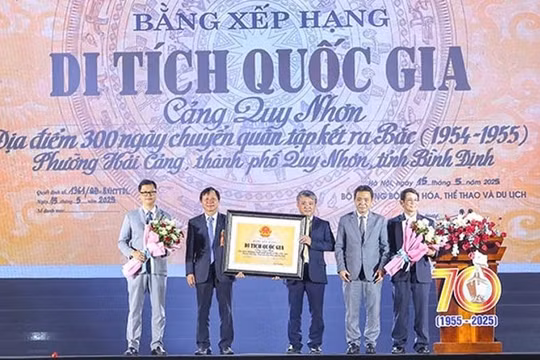 Cảng Quy Nhơn - địa điểm 300 ngày chuyển quân tập kết ra Bắc là di tích quốc gia