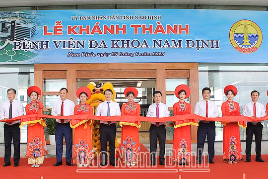 Khánh thành Bệnh viện Đa khoa Nam Định với tổng mức đầu tư 1.755 tỷ đồng