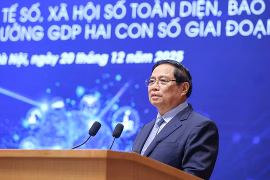 Thủ tướng Phạm Minh Chính: Không manh mún, cát cứ, khép kín trong vận hành kinh tế số, xã hội số