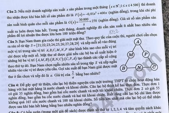 Đáp án đề thi tốt nghiệp THPT 2025 môn Hóa Học, mã đề 0316 (tham khảo)