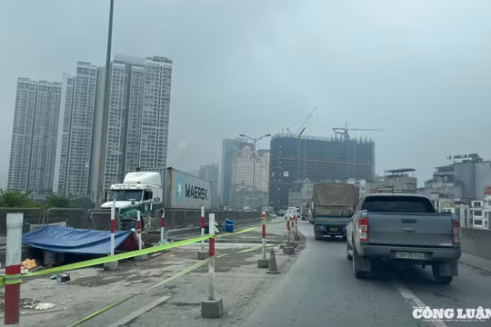 Hà Nội: Cấm xe đi vào đường Vành đai 3 trên cao để sửa khe co giãn
