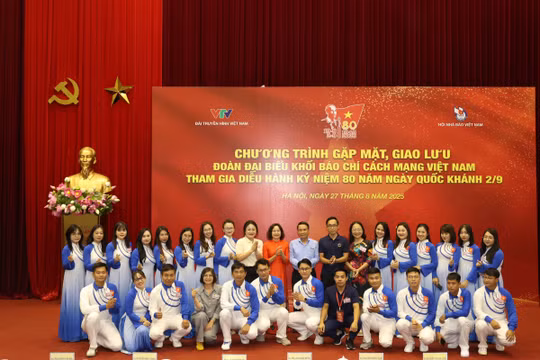 VTV tổ chức gặp gỡ đại biểu khối Báo chí Cách mạng Việt Nam tham gia diễu hành A80