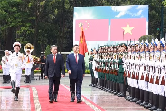 Tổng Bí thư Tô Lâm chủ trì Lễ đón Tổng Bí thư, Chủ tịch nước Trung Quốc Tập Cận Bình
