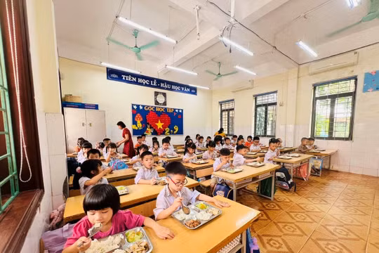 Học sinh tiểu học Hà Nội ăn gì với 3.000 tỷ đồng hỗ trợ bữa trưa bán trú?