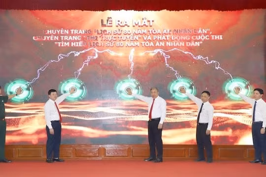 Báo Công lý ra mắt chuyên trang đặc biệt và cuộc thi trực tuyến, kỷ niệm 80 năm Tòa án nhân dân