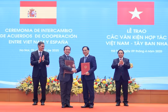 Việt Nam và Tây Ban Nha trao nhiều văn kiện hợp tác quan trọng