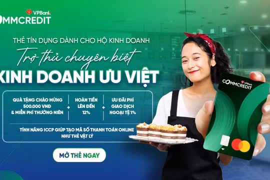 VPBank CommCredit - thẻ tín dụng đầu tiên cho hộ kinh doanh tại Việt Nam